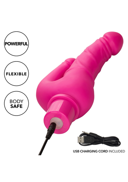 CalExotics Rechargeable Power Stud Over & Under PINK - 11