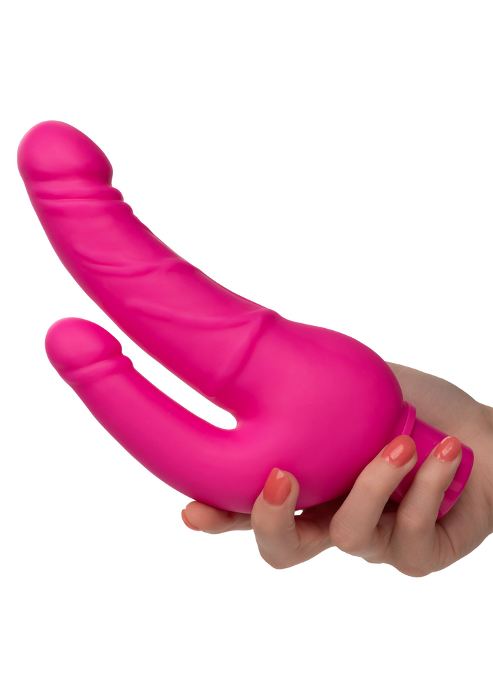 CalExotics Rechargeable Power Stud Over & Under PINK - 1