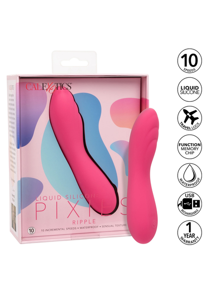 CalExotics Liquid Silicone Pixies Ripple PINK - 11