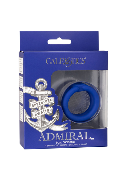 CalExotics Admiral Dual Cock Cage BLUE - 5
