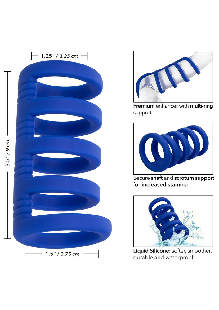 CalExotics Admiral Xtreme Cock Cage BLUE - 2