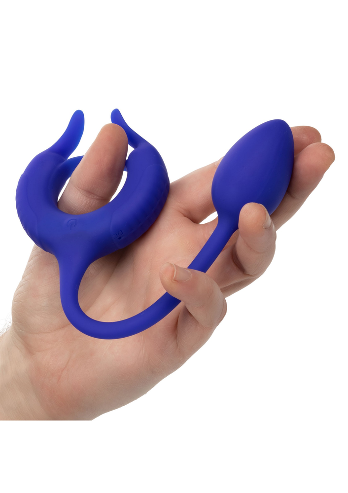 CalExotics Admiral Plug and Play Weighted Cock Ring BLUE - 1