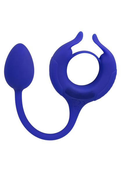CalExotics Admiral Plug and Play Weighted Cock Ring BLUE - 7