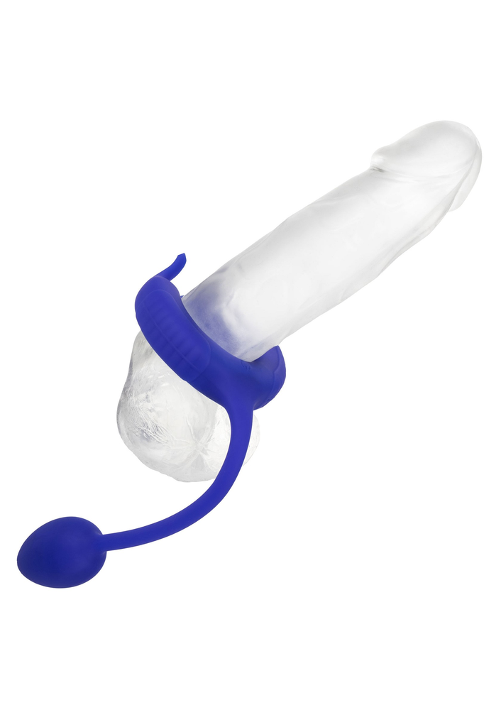 CalExotics Admiral Plug and Play Weighted Cock Ring BLUE - 2