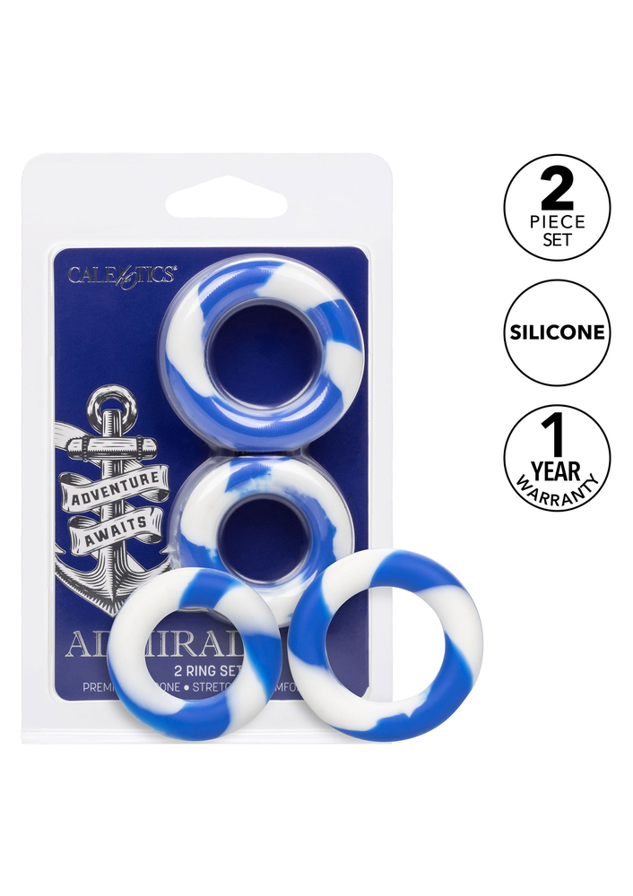 CalExotics Admiral 2 Ring Set BLUE - 8