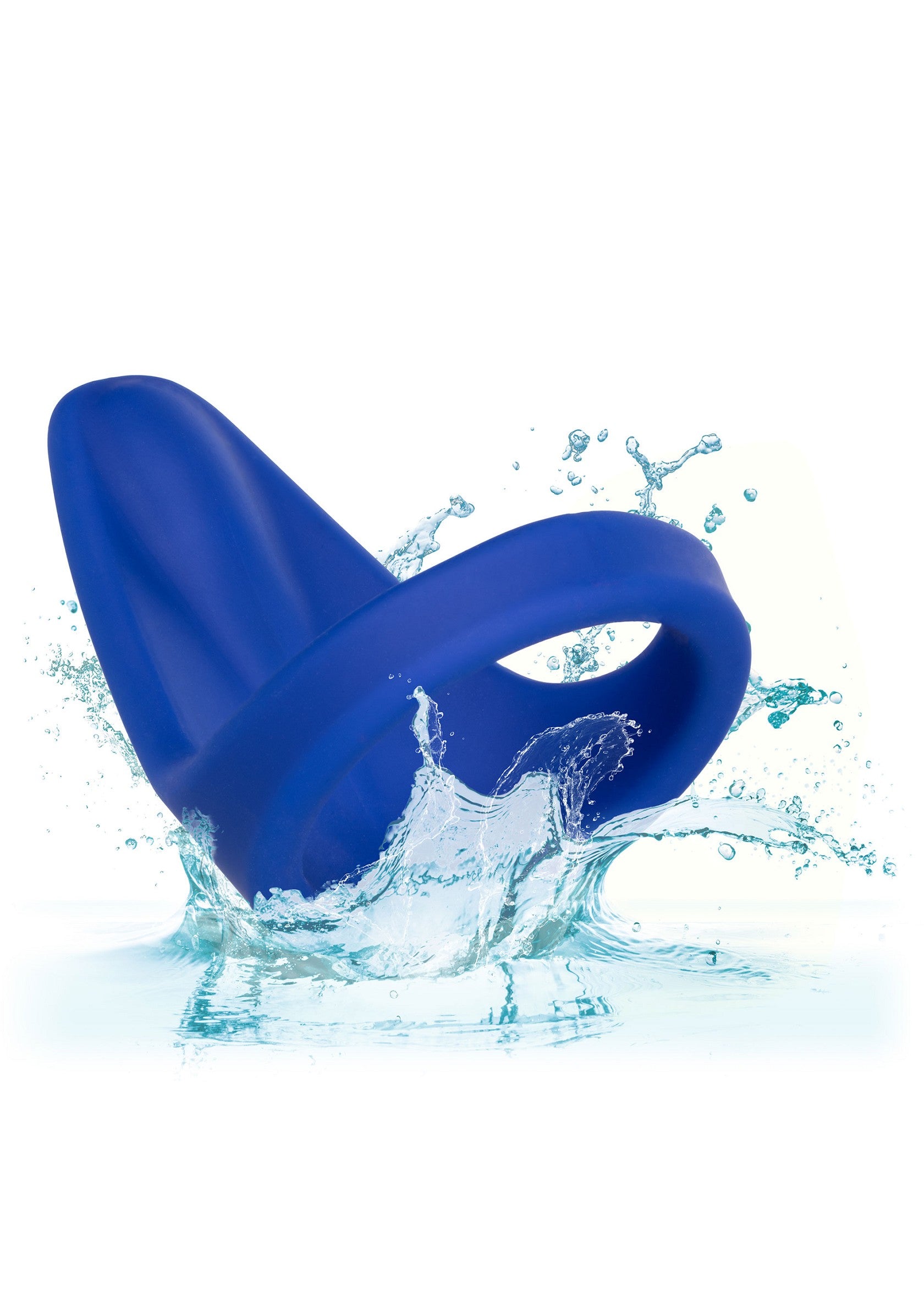 CalExotics Admiral Liquid Silicone Vibrating Perineum Massager & Ring BLUE - 11