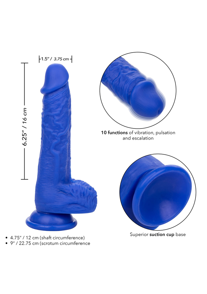 CalExotics Admiral 7” Vibrating Sailor BLUE - 414