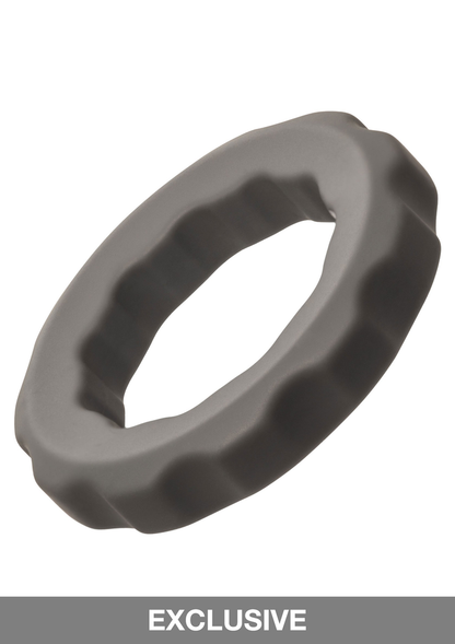 CalExotics Alpha Liquid Silicone Erect Ring GREY - 3