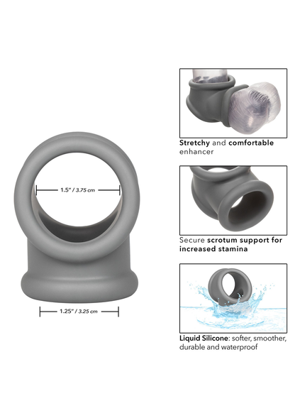 CalExotics Alpha Liquid Silicone Precision Ring GREY - 6