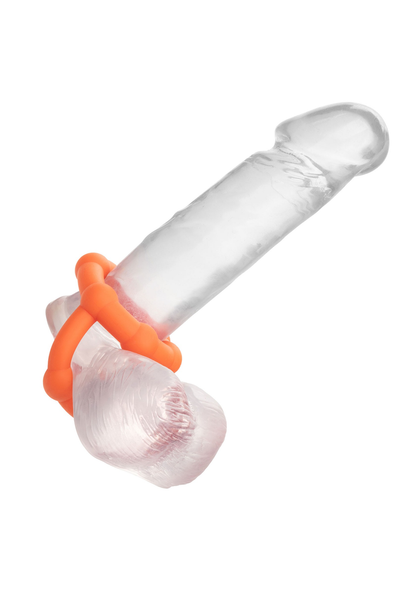 CalExotics Alpha Liquid Silicone All Star Ring ORANGE - 13