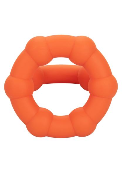 CalExotics Alpha Liquid Silicone All Star Ring ORANGE - 4