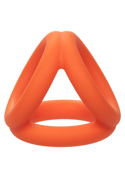 CalExotics Alpha Liquid Silicone Tri-Ring ORANGE - 3