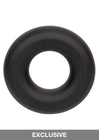 CalExotics Alpha Liquid Silicone Prolong Medium Ring BLACK - 5