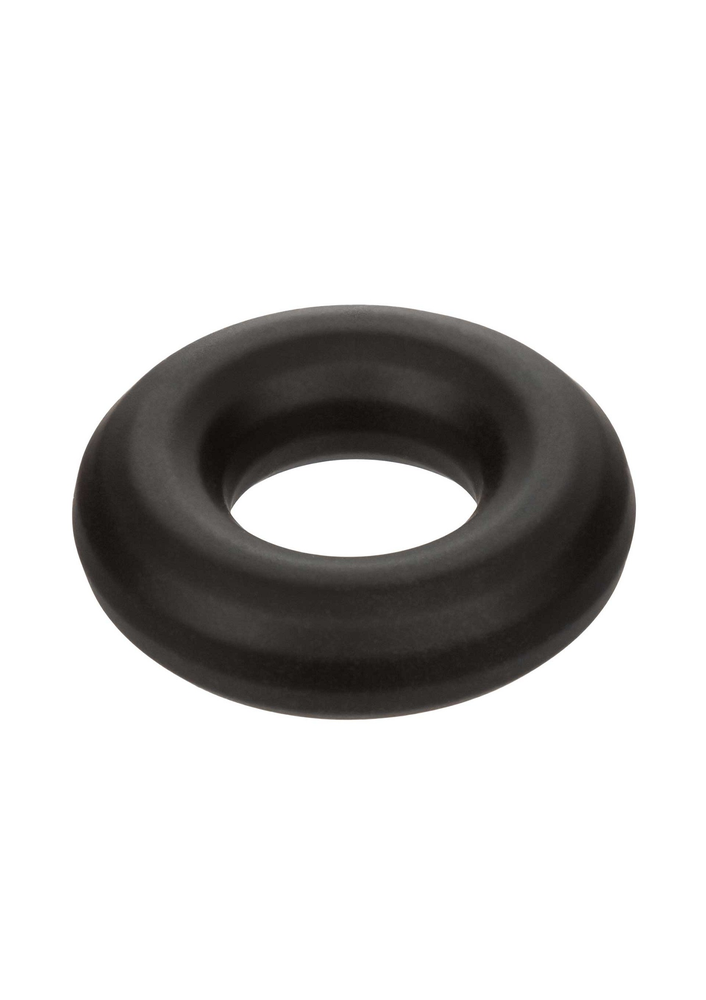 CalExotics Alpha Liquid Silicone Prolong Medium Ring BLACK - 0