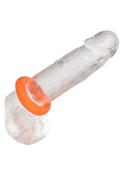 CalExotics Alpha Liquid Silicone Prolong Large Ring ORANGE - 2