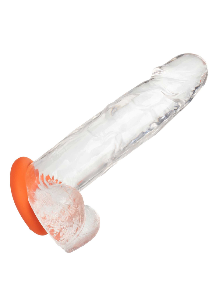 CalExotics Alpha Liquid Silicone Prolong Large Ring ORANGE - 4