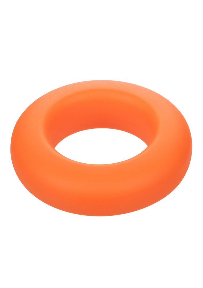 CalExotics Alpha Liquid Silicone Prolong Large Ring ORANGE - 5