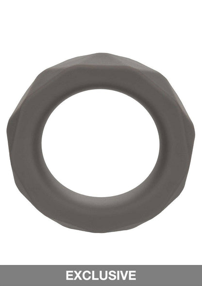 CalExotics Alpha Liquid Silicone Prolong Prismatic Ring GREY - 2