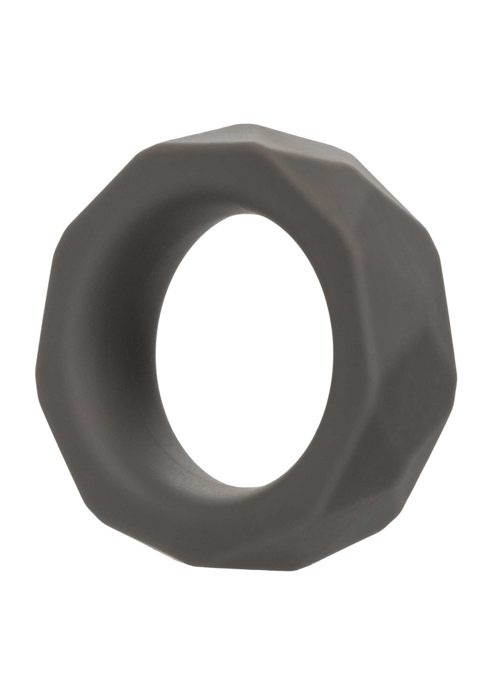 CalExotics Alpha Liquid Silicone Prolong Prismatic Ring GREY - 4