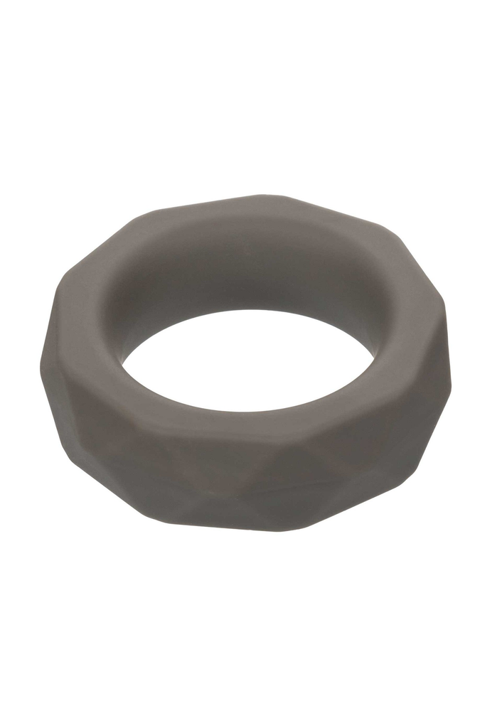 CalExotics Alpha Liquid Silicone Prolong Prismatic Ring GREY - 0