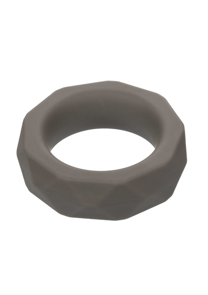 CalExotics Alpha Liquid Silicone Prolong Prismatic Ring GREY - 0