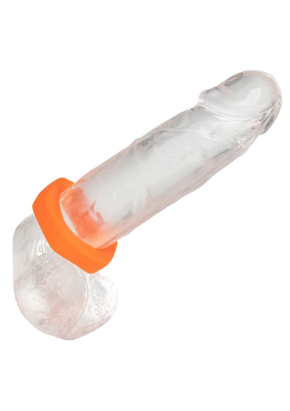 CalExotics Alpha Liquid Silicone Prolong Sexagon Ring ORANGE - 2