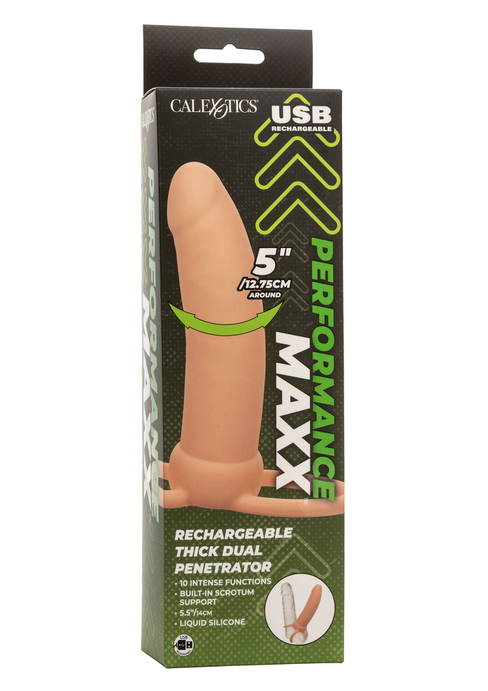 CalExotics Performance Maxx Rechargeable Thick Dual Penetrator SKIN - 3