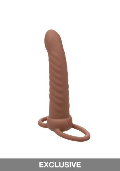 CalExotics Performance Maxx Rechargeable Ribbed Dual Penetrator BROWN - 0