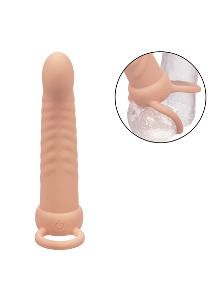 CalExotics Performance Maxx Rechargeable Ribbed Dual Penetrator SKIN - 1