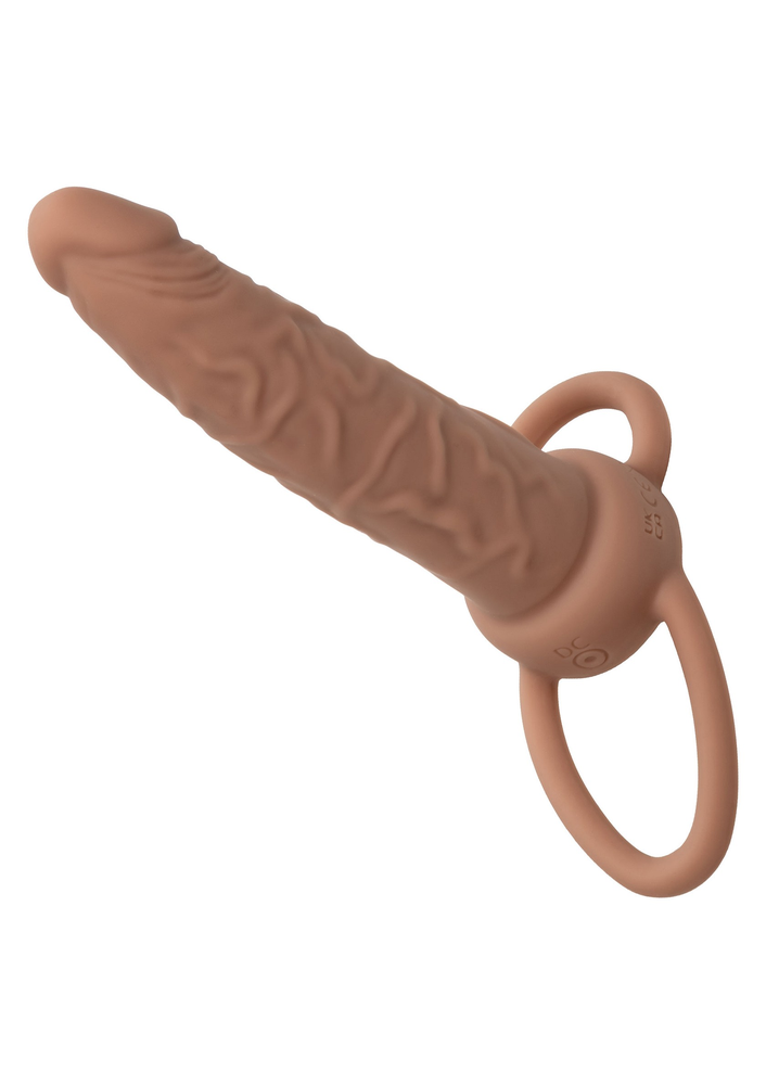 CalExotics Performance Maxx Rechargeable Dual Penetrator BROWN - 1