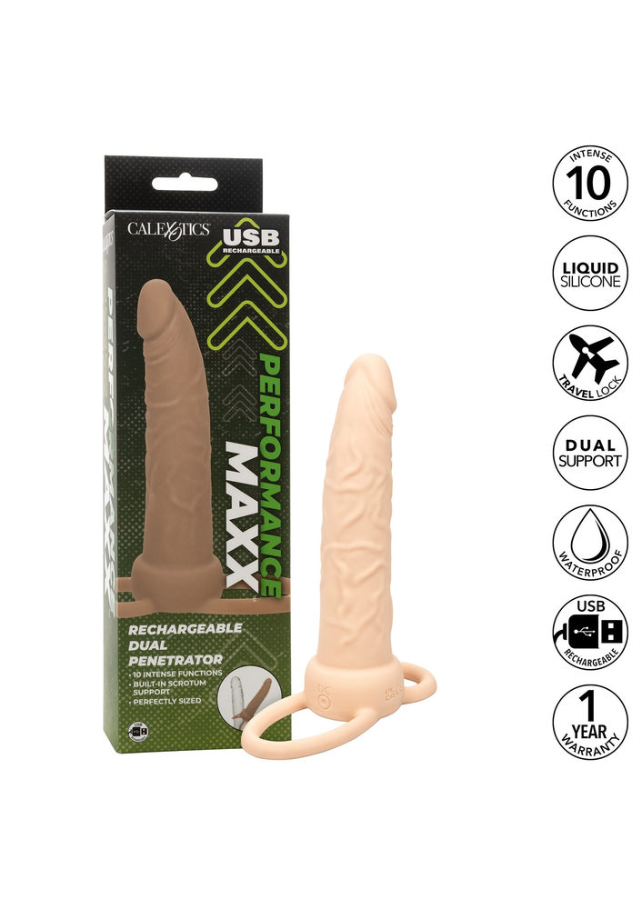 CalExotics Performance Maxx Rechargeable Dual Penetrator SKIN - 11