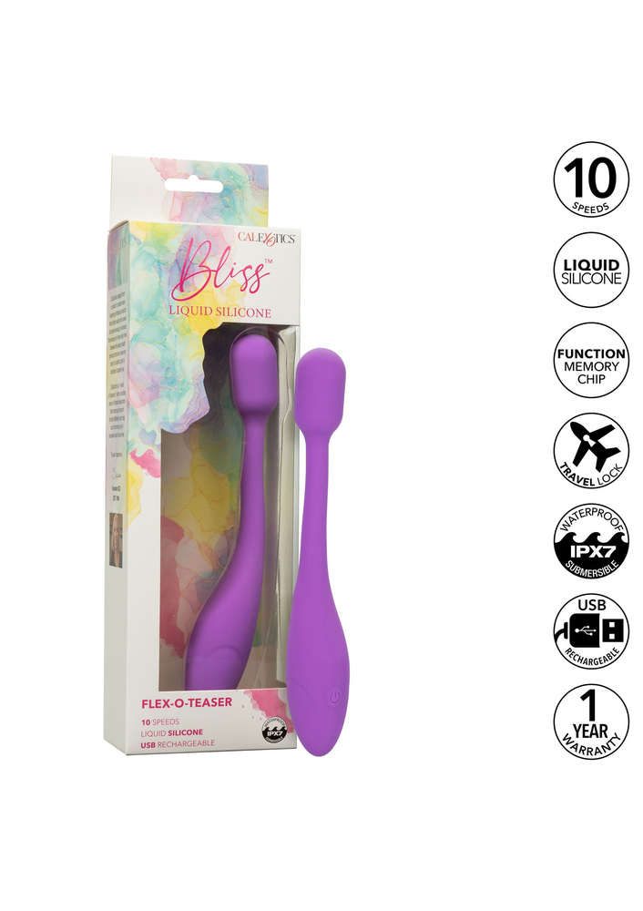 CalExotics Bliss Liquid Silicone Flex-O-Teaser PURPLE - 450