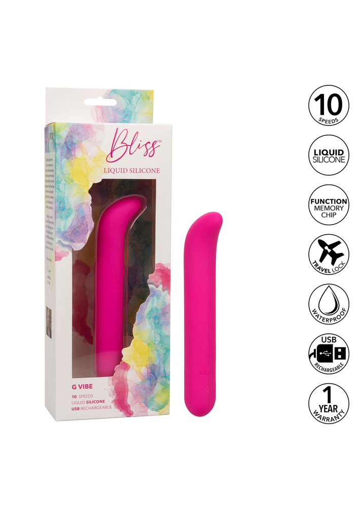 CalExotics Bliss Liquid Silicone G Vibe PINK - 10