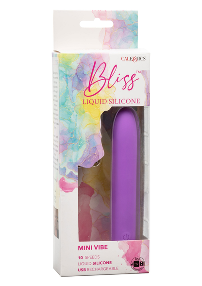 CalExotics Bliss Liquid Silicone Mini Vibe PURPLE - 8