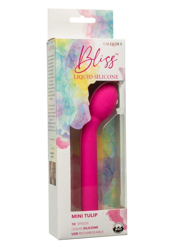 CalExotics Bliss Liquid Silicone Mini Tulip PINK - 10