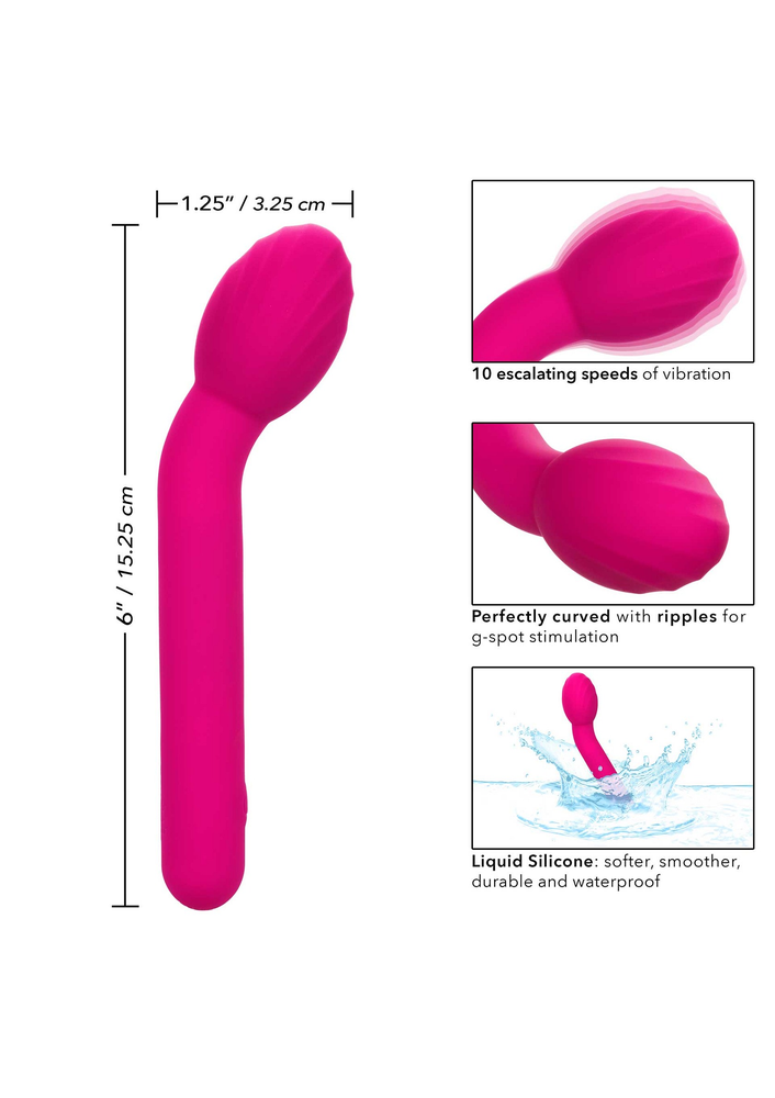 CalExotics Bliss Liquid Silicone Mini Tulip PINK - 9