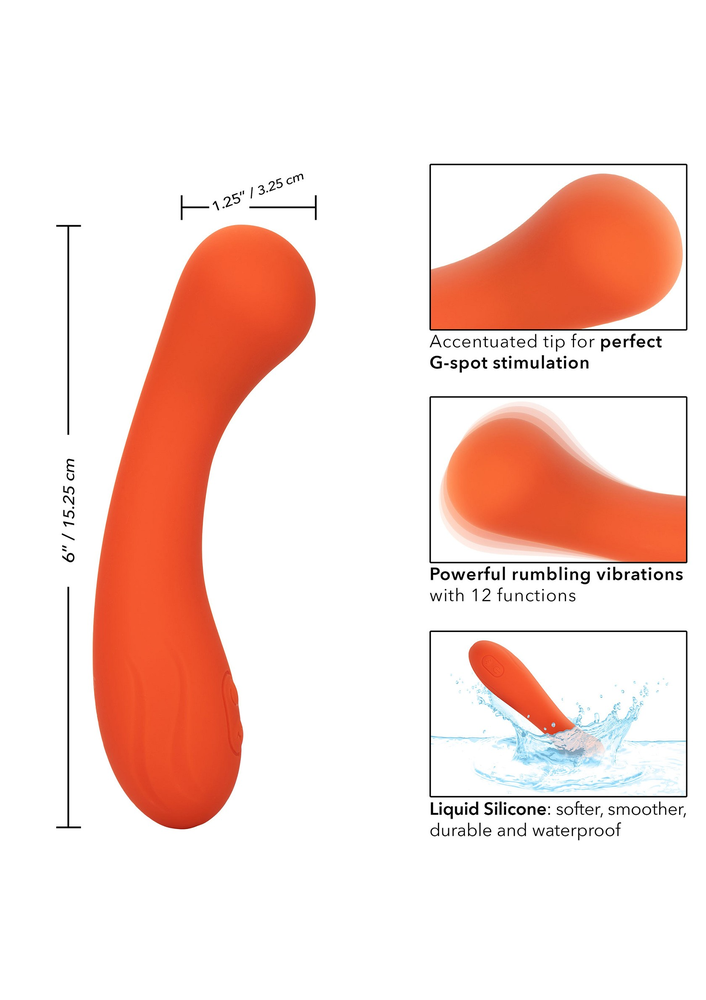 CalExotics Stella Liquid Silicone G-Wand ORANGE - 1