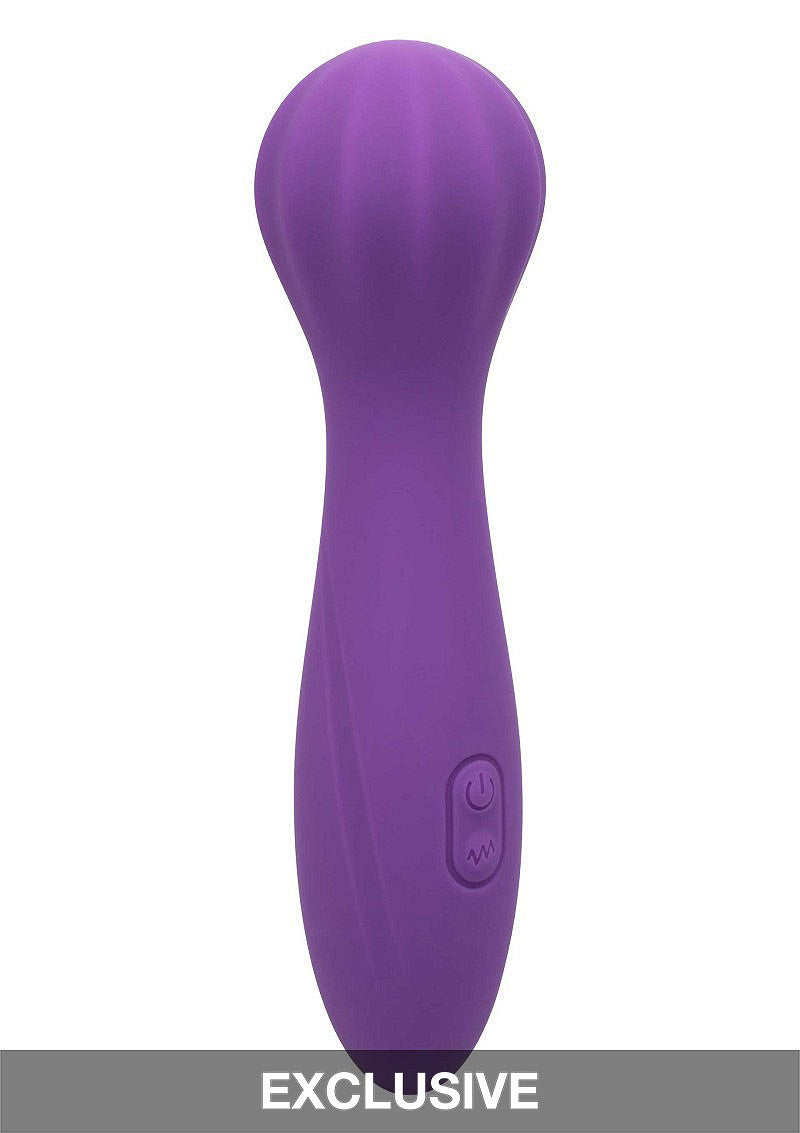 CalExotics Stella Liquid Silicone 'O” Wand PURPLE - 1