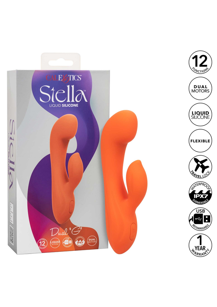 CalExotics Stella Liquid Silicone Dual 'G” ORANGE - 2