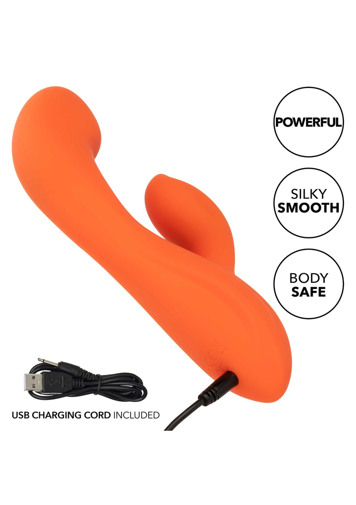 CalExotics Stella Liquid Silicone Dual 'G” ORANGE - 1