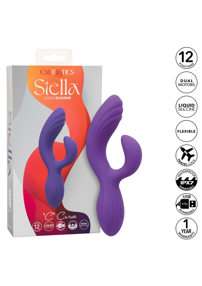 CalExotics Stella Liquid Silicone 'C” Curve PURPLE - 6