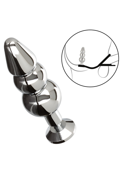 CalExotics Star Fucker Beaded Plug SILVER - 1