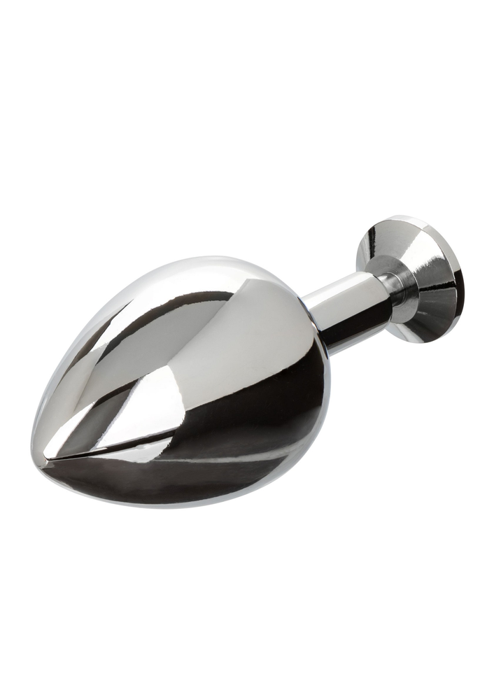 CalExotics Star Fucker XL Teardrop Plug SILVER - 9