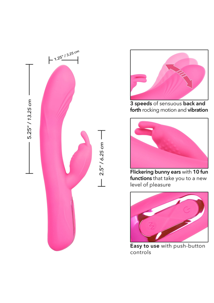 CalExotics Jack Rabbit Elite Rocking Rabbit PINK - 3