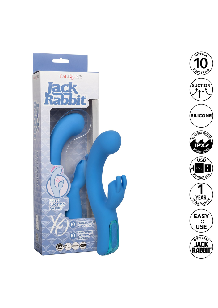 CalExotics Jack Rabbit Elite Suction Rabbit BLUE - 483