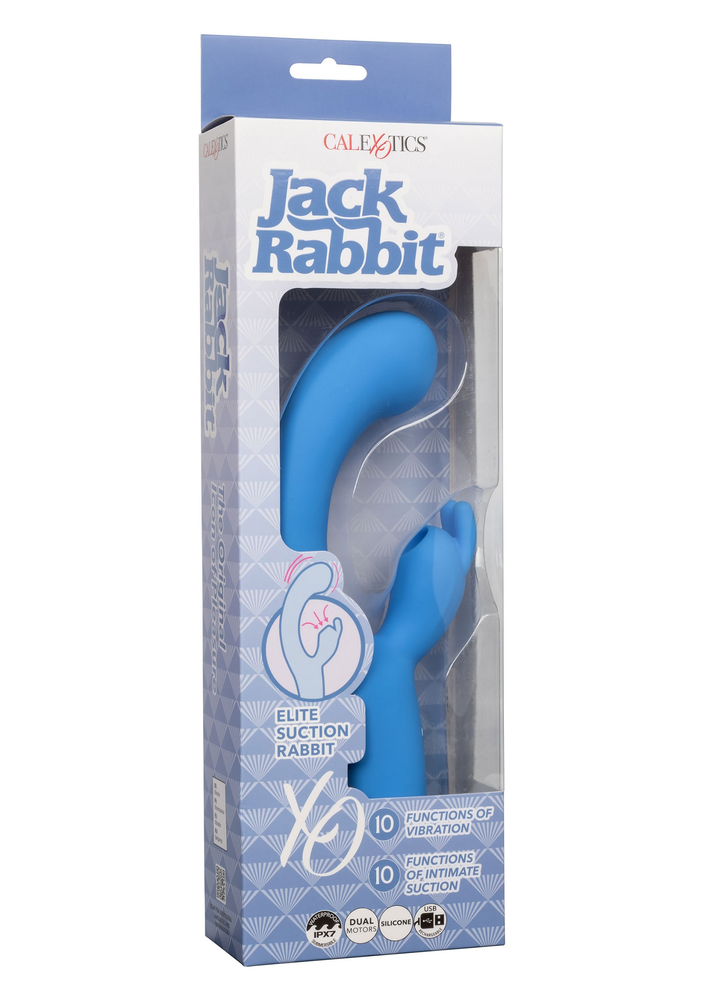 CalExotics Jack Rabbit Elite Suction Rabbit BLUE - 489