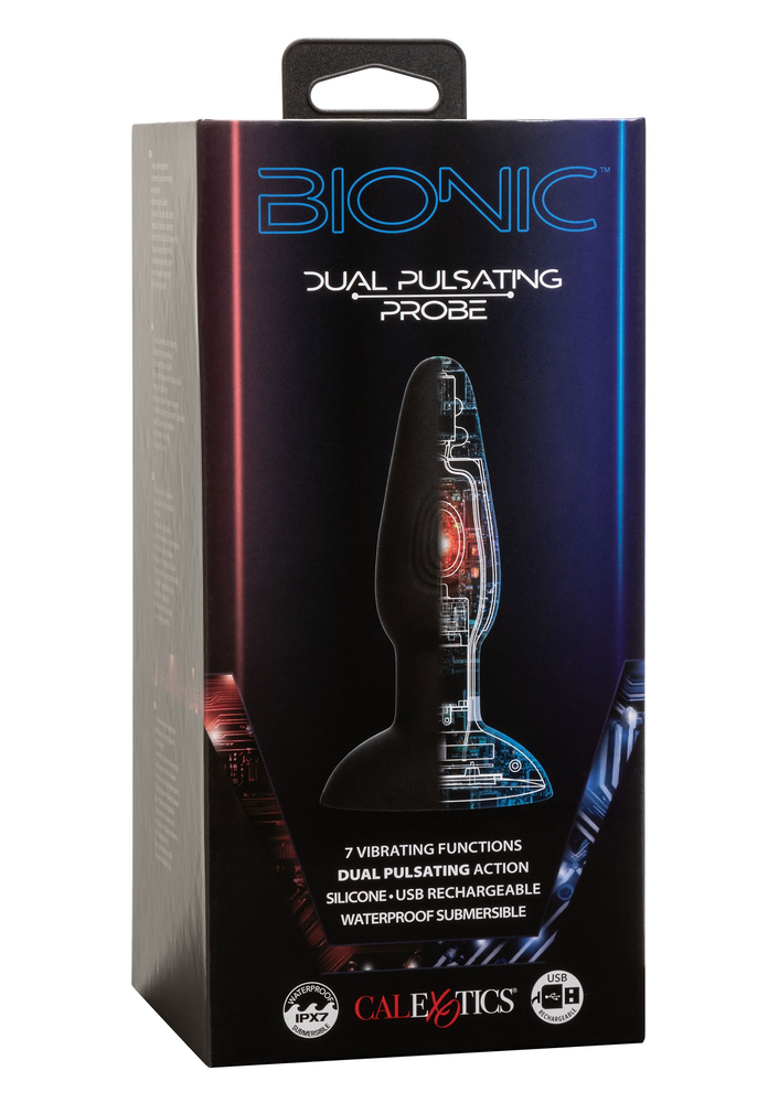 CalExotics Bionic Dual Pulsating Probe BLACK - 4