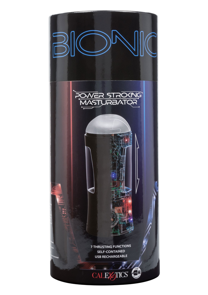 CalExotics Bionic Power Stroking Masturbator BLACK - 2