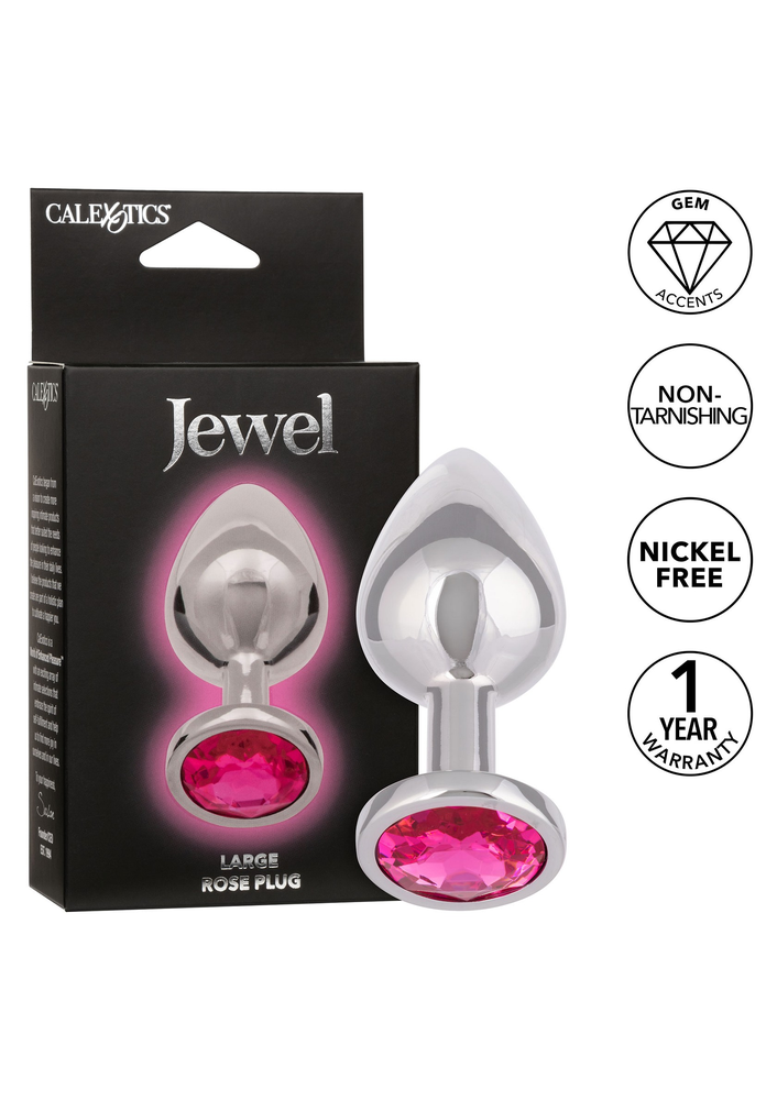 CalExotics Jewel Large Rose Plug PINK - 558