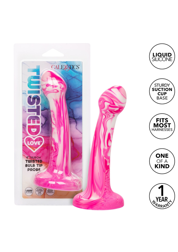 CalExotics Twisted Love Twisted Bulb Tip Probe PINK - 9